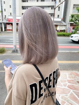 ポンテロッソ 荒江店(ponte rosso) ホワイトベージュダブルカラーケアブリーチインナーカラー