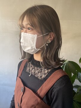 ヘアーサロンウル(hair salon ulu) オリーブグレージュカラー