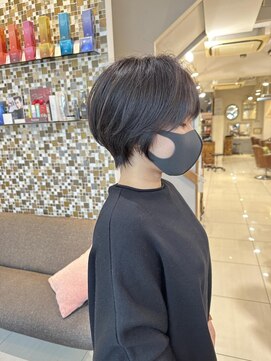 ネオリーブアイム 横浜西口店(Neolive aim) 束感の出やすいコンパクトショート マッシュアッシュブラウン