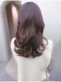 ブリーチなしカラー*ピンクブラウン*サイエンスアクア*髪質改善