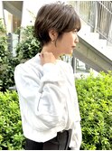 OL必見大人の前下がりショートボブ/透明感カラー/田中俊成