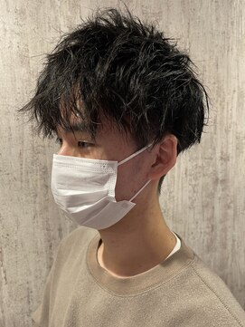 テトテ 門戸厄神店(tetote) 【tetote川崎のサロンスタイル】ツーブロックパーマスタイル