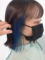 リンダバイネオリーブ 白楽店(Linda by neolive)&nbsp;結んで隠せる寒色インナーカラーデザインカラー【Reina】