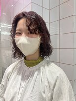 ロンドルーチェ 心斎橋(Lond luce)&nbsp;ダークアッシュ/ミディアムレイヤーカット［髪質改善/縮毛矯正］