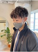 メンズカット 波巻きスパイラルパーマ ツイストパーマ
