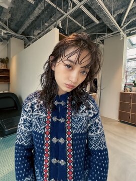 エルム 原宿 表参道(yelm) ★くびレイヤーエモージュイメチェンハッシュカットフルバング