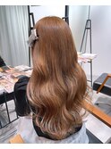 ダブルカラー　ミルクティーブラウン