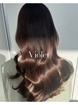 バイオレット 表参道店(Violet) 艶カラーダメージレス大人ガーリーココアチョコレートベージュ