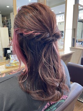 ヴィサージュジョイン(VISAGE join) インナーカラー×ハイライト