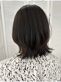 ミディアムレイヤー　くびれボブ