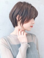 Say.ひし形ショートボブアッシュブラックくびれショートレイヤー