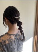 およばれヘアアレンジ
