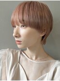 【PARK】ピンクベージュ×ブラントマッシュウルフ