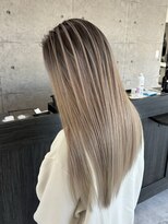 ウル 岡山駅店(ULu.)&nbsp;ハイライトバレイヤージュブリーチダブルカラー岡山髪質改善ULu