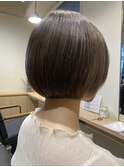まとまり丸みbob  グレージュカラー