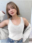 《SOYON》ふんわり×切りっぱなしボブ