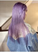 【pink purple】エフェクトブリーチ_ピンクパープル_ロング