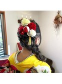成人式編みおろしスタイル