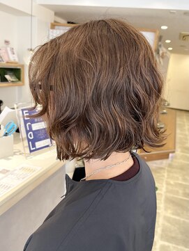 チャンプ 小阪店(Champ) Champ小阪店/ゆるふわパーマが弾む♪外ハネこなれBOB! 30代/40代