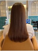 メルティカラーフェミニンロング似合わせカット髪質改善縮毛矯正