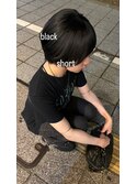 black  short