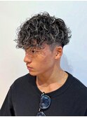 横浜市スペインカールメンズパーマメンズメッシュハイライト眉毛