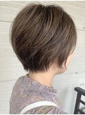 【30代/40代/50代】ショートボブ/ハイライト/ミセスショート