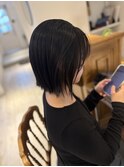 ナチュラル切りっぱなしボブ