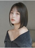 地毛風ストレート×タイトボブ