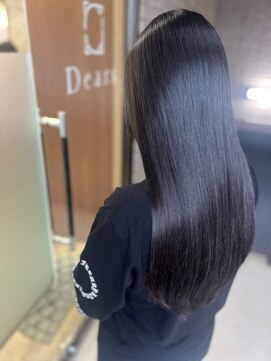 アミリー 成田東町店(Amily) ナチュラルブラックの髪質改善ロング×極艶ストレート