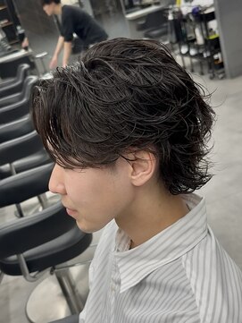 オーバルバイアピッシュ(OVARL by apish) サーフカールニュアンスサーフカールウルフロン毛