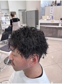 ツイストスパイラルパーマ メンズマッシュ 強め