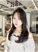 ブリーチなしグレージュカラー×レイヤーカットでイメチェンヘア