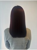 straight × wine red