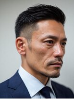 ヘアーモードキクチ 日本橋三越前店&nbsp;40代メンズビジネスフェードショート