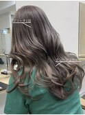 ブリーチ１回〇グレージュカラー