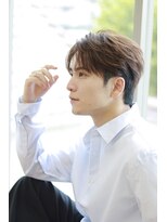 ヒップスリンク(Hip's Lnk) 韓国へアカルマパーマワックスなしセンターパートウルフ