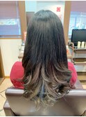 赤味を抑えた★外国人風スロウカラー×大人のカールスタイル