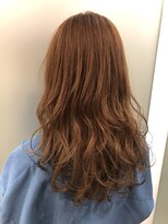 エル(EL by green)&nbsp;[ＡＫＩＫＯ]ピンクベージュ×ロングウェーブ☆0112327997