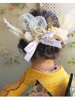 成人式、卒業式に！ヘアセット、アップ、髪飾り