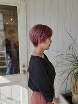 ヘアスペース リズム グリーン(Hair space Rizm green)&nbsp;ショート×ピンクベージュ