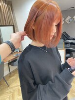 ロンド レア 天神大名店(Lond Le’a)&nbsp;オレンジカラー/ミルクティーベージュ/ダブルカラー/くびれヘア