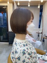 ロンドアジュール 横浜(Lond azur) 人気のぱつっとミニボブ♪【久保田夢美】横浜イメチェン