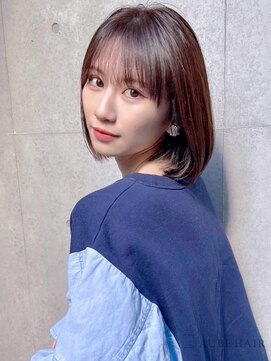 オーブ ヘアー フェリス 元住吉店(AUBE HAIR feliz) 20代・30代_韓国風タッセルボブ