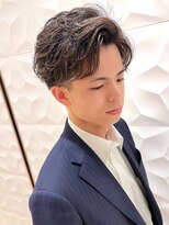 銀座マツナガ 浅草店&nbsp;メンズ人気ツーブロ/ニュアンスパーマ/ビジネス/アップバング