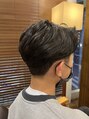 オーブ ヘアー クレア 春日店(AUBE HAIR crea) クルクルしすぎない、毛流れを作るニュアンスパーマ