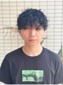 ハイライト/マッシュパーマ/束感/波巻き/メンズ