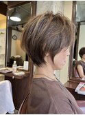 簡単スタイリングなショートヘア