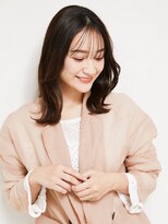 オンク 新宿(onk)&nbsp;黒髪/グレーベージュ/レイヤーロング/前髪パーマ[新宿駅]