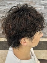 ヘアーアンドビューティーガーデン(HAIR AND BEAUTY GARDEN) ウルフカット＋メンズパーマ波巻きスパイラル/波巻き